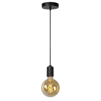 Imagen de LUCIDE JOVA Lámpara colgante Ø 12 cm 1xE27 Negro