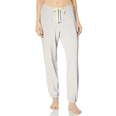 Imagen de Amazon Essentials Pantalón de Pijama Tipo Jogger Tejido Rizo Ligero para Estar en Casa (Disponible Tallas Grandes) Mujer, Gris Pálido, S