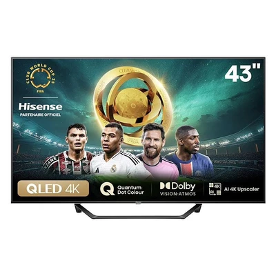 Imagen de Hisense 43A7NQ QLED Smart TV, 43 Pulgadas, con Quantum Dot Colour, 60Hz VRR 120 fps, Dolby Vision, Bluetooth&amp;HDMI, Compartir en el televisor, Alexa Built in (Nuevo 2024)