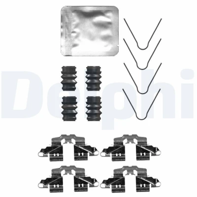 Imagen de DELPHI LX0734 Kit de accesorios, pastillas frenos TOYOTA: Prius III Hatchback, RENAULT: Clio 4