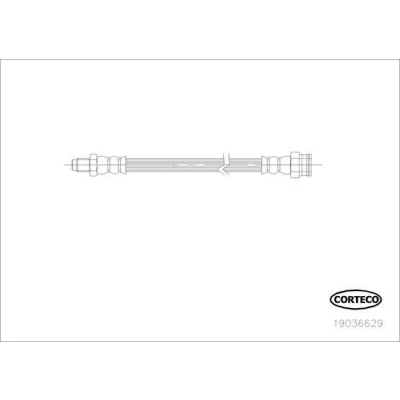 Imagen de Tubo flexible de frenos CORTECO 19036629