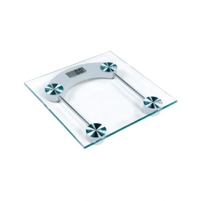 Imagen de BASCULA DE PESO CORPORAL CUADRADA ELECTRONICA CRISTAL CAPACIDAD 180 KILOS PANTALLA LCD BAÑO ALTA PRECISION