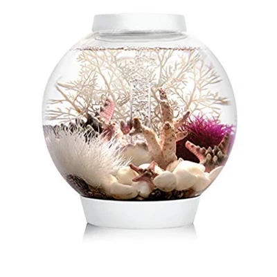 Imagen de acuario esférico biOrb CLASSIC 15 LED, litros juego de completo con iluminación LED (blanca) y sistema filtrado patentado, tanque acrílico