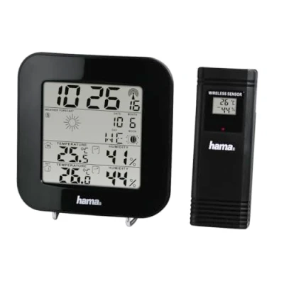 Imagen de Estación meteorológica Hama EWS 200 , Radio, Reloj DCF, Negro