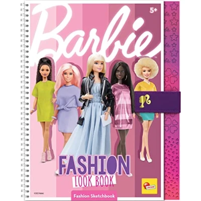 Imagen de Liscianigiochi BARBIE SKETCHBOOK FASHION BOOK, color cuaderno de bosquejo look tendencia, Medium (12877)