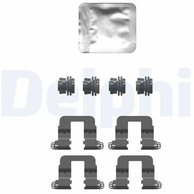 Imagen de DELPHI LX0752 Kit de accesorios, pastillas frenos HONDA: CIVIC 10