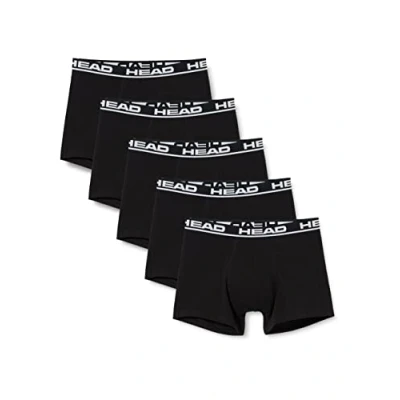Imagen de Head 5 PACK Basic Boxer, Hombre, Talla: XXL, Black