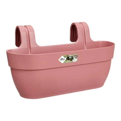 Imagen de Elho Vibia Campana Easy Hanger L 46 Jardinera por Balcón Y Exterior Ø x H 26.5 cm Rosado/Dusty Pink