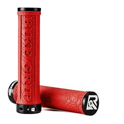Imagen de ROCKBROS Puños Bicicleta Ergonómicos de Goma Antideslizantes para MTB BMX Plegable, Universal