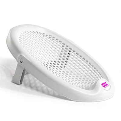 Imagen de Hamaca de baño Jelly Materiales no tóxicos Base antideslizante con sistema bloqueo Plegable, ideal para usar en bañeras recién nacidos y bebés Blanco