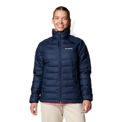 Imagen de Columbia Powder LITE FULL ZIP Jacket Chaqueta de invierno, Mujer, Talla: XS, Collegiate navy