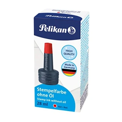 Imagen de Tinta tampon pelikan rojo frasco de 28 ml
