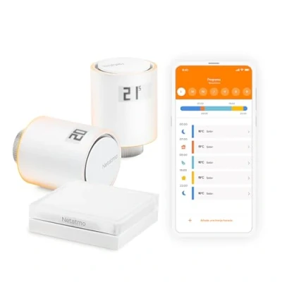 Imagen de Netatmo NVP Paquete DE inicio válvulas inteligentes para radiador, Multicolor, (Manual en alemán únicamente)