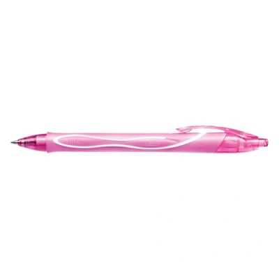 Imagen de BIC Gel ocity Quick Dry Bolígrafos de Gel, punta media (0,7mm) Rosa, Caja 12 Unidades Bolígrafo retráctil con tinta secado ultrarrápido