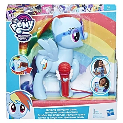 Imagen de Hasbro E1975 juguete musical Juguetes musicales (Toy karaoke set, My Little Pony, Multicolor, Batería, AAA, 203.2 mm, versión francesa)