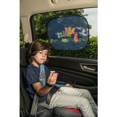 Imagen de WALSER 30256 Parasoles para ventanillas de coche Azul, multicolor 2