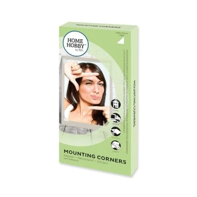 Imagen de HomeHobby by 3L Esquinas de Montaje, Vista Regular Mounting Corners, Clear, 32mm