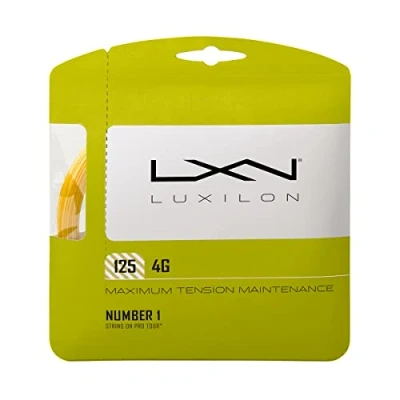 Imagen de Wilson Luxilon Cordaje de Tenis 4G, 12,2 m, Negro, 1,25 mm,