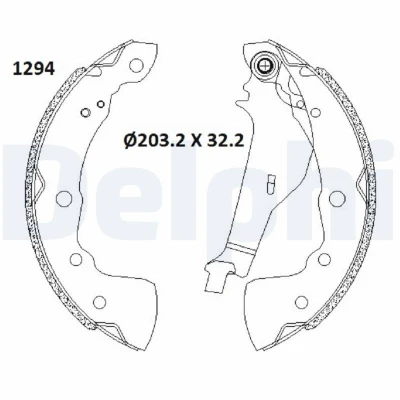 Imagen de Zapata de freno DELPHI LS2181