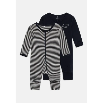 Imagen de Name it Nbnnightsuit ZIP Unisex 2 PACK Pijama para niños, Talla: 0 1m, Dark sapphire