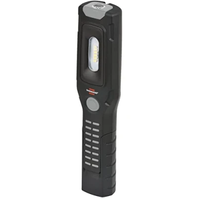 Imagen de Brennenstuhl lámpara portátil LED HL 500 A de batería recargable para taller con base magnética y gancho giratorio (modos luz, iluminación trabajo, 500+120 lm