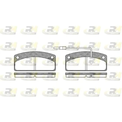 Imagen de ROADHOUSE 2725.02 Juego de pastillas freno Eje delantero con contacto avisador desgaste AIXAM: A.721 Hatchback, 400 A.741 Hatchback