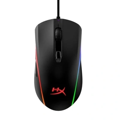 Imagen de HyperX Pulsefire Surge Ratón gaming con cable, RGB personalizable, sensor Pixart 3389 16000ppp nativos, 6 botones programables, color Negro