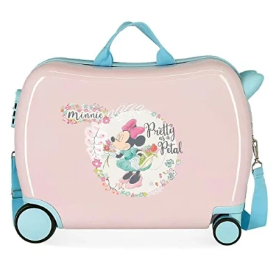 Imagen de Disney Minnie Florals Maleta Infantil Rosa 50x38x20 cms Rígida ABS Cierre de combinación lateral 34L 1,8 kgs 4 Ruedas Equipaje Mano