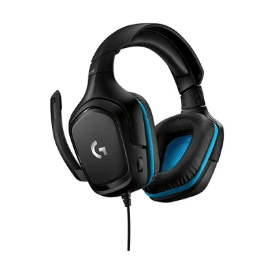 Imagen de Auriculares gaming Logitech G G432, De diadema, Cable, DTS Headphone:X 2.0, Transductores 50 mm, PC/Xbox One/PS4/Nintendo Switch, Negro y Azul