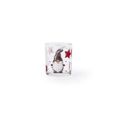 Imagen de Excelsa Gnomo Juego de 3 Vasos navideños vidrio Capacidad 250 ml