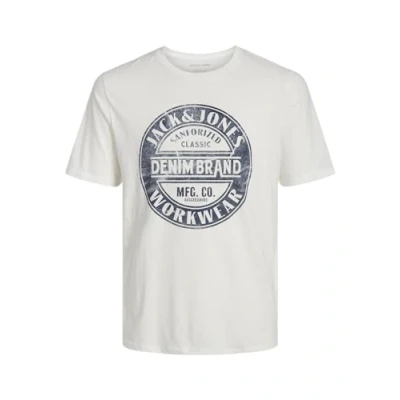Imagen de JACK &amp; JONES Jjjeans tee SS O Neck Camiseta, Cloud Dancer, M para Hombre
