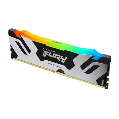 Imagen de Kingston Fury Renegade Negro RGB 16GB 6400MT/s DDR5 CL32 DIMM Memoria gamer para Ordenadores de sobremesa KF564C32RSA 16