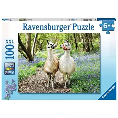 Imagen de Ravensburger Lama liefde Elefant,Tiger Infantiles 12941 Amistad Suave 100 Piezas XXL Puzles para niños a Partir de 6 años, Color Amarillo