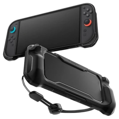 Imagen de Spigen Funda Rugged Armor Compatible con Nintendo Switch 2 2025 Negro Mate
