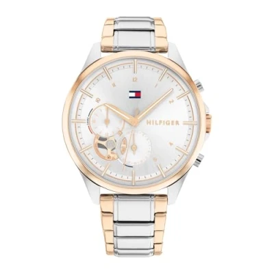 Imagen de Tommy Hilfiger Reloj Analógico de Cuarzo multifunción para mujer con Correa en Acero Inoxidable dos tonos 1782415