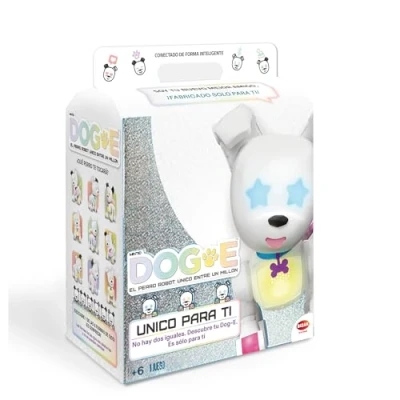 Imagen de Bizak 61851691 Dog e Perro Robótico Interactivo, con Millones de Combinaciones Distintas, Anda, Ladra, Reconoce Voz, Sensores, Lanza Mensajes su Cola, Combinación Colores Personalizable