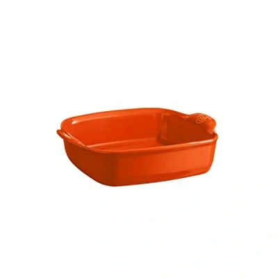 Imagen de Emile Henry EH762050 Bandeja cuadrada para horno (cerámica, 28 x 23 7,5 cm), diseño de Toscana