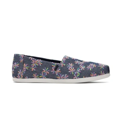 Imagen de TOMS Alpargata Cloudbound, Mocasines Planos Mujer, Navy Multi Embroidered Floral, 36 EU