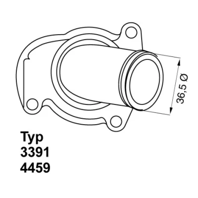 Imagen de WAHLER 4459.92D Termostato, refrigerante 92 con junta OPEL: Corsa D Hatchback, C Astra H GTC