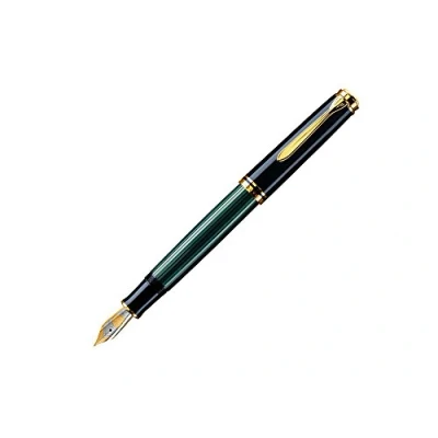 Imagen de Pelikan Premium Souverain M400 Pluma estilográfica (punta fina), color negro y verde