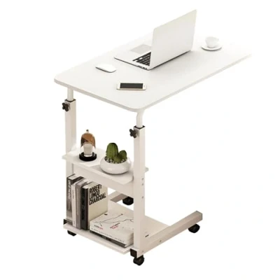 Imagen de Escritorio. Mesa de Oficina para Ordenador. Escritorio Cama Habitación o Estudio. Tablón Aglomerado y Melamina Madera Acero Hogar. PC (60x40x85cm)