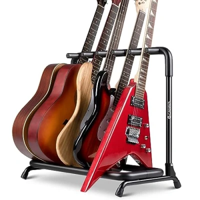 Imagen de CAHAYA Soporte de exhibición para Guitarras Multi Guitarra Suelo Acústicas y Bajos Eléctricos