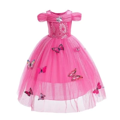 Imagen de Lito Angels Disfraz de Princesa Aurora para Niña, Vestido Bella Durmiente, Talla 4 5 años, Rosa Caliente