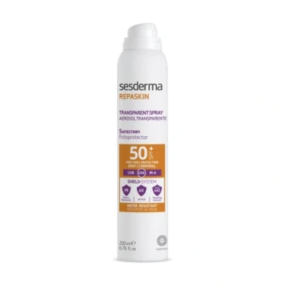 Imagen de SESDERMA Repaskin Fotoprotector Spf50+ Transparente 200 ml