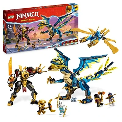 Imagen de LEGO 71796 Ninjago Dragón Elemental contra la Emperatriz Mech, Set de Construcción Juguete Grande con Dragón, Figura Acción, Flyer Ninja y 6 Minifiguras, Regalo Coleccionable para Niños Niñas