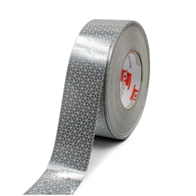 Imagen de Finest Folia Orafol VC104 Rigid Grade Cinta reflectante de 50 mm para remolques, camiones, semirremolques, marcas advertencia, resistente a la intemperie (blanco, 3 metros)