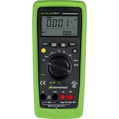 Imagen de Gossen Metrawatt METRALINE DM 61 Multímetro de mano digital CAT III 600 V IV 300 pantalla (cuentas), Negro, Verde