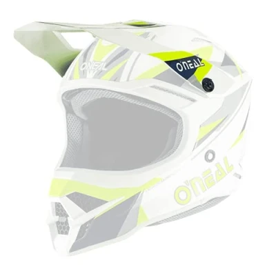 Imagen de O&#039;NEAL Recambios Casco Motocross Motocicleta Enduro Recambio Visor 3SRS TRIZ Adulto Azul Amarillo Neón Talla única