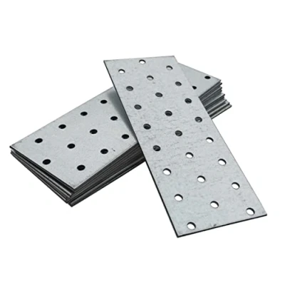 Imagen de OMIDEAS 10 x Placas Perforadas (160 60 2) de Unión Planas Acero Placa montaje Soporte fijación Galvanizado