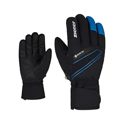 Imagen de Ziener Gunar Guantes de esquí para Hombre, Impermeables, Transpirables, cálidos, Gore Tex, Negro, Azul Persa, 7